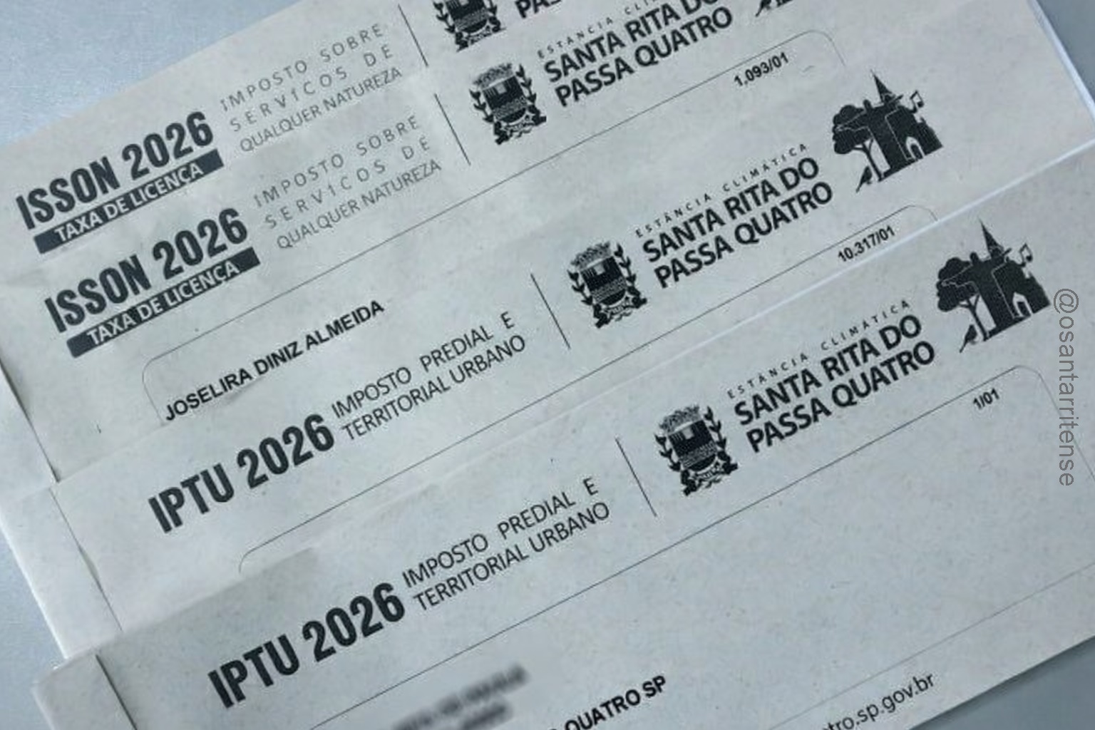 IPTU 2026 já está disponível em Santa Rita do Passa Quatro